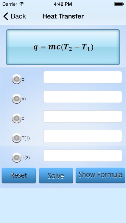 Chemistry Formula Calculator