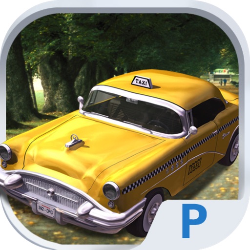 Taxi Driver 3D Cab Parking Icon