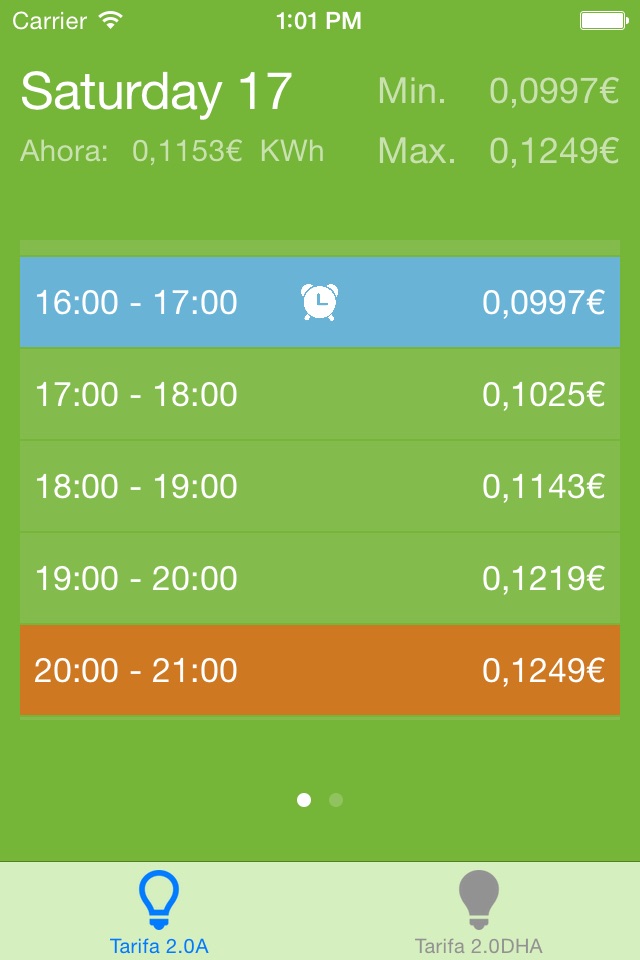 LuzApp - Precio de la luz por horas screenshot 3