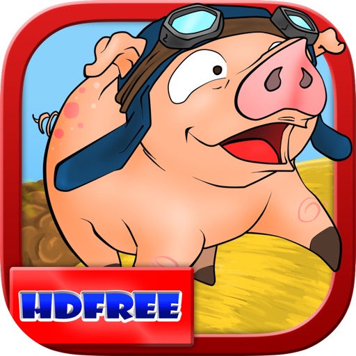 Rocket Pig - Piggie with Birds on Happy Farm Days - Cool Fun Adventure Arcade Game - HD FREE iOS App