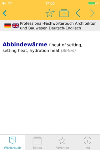 Architektur und Bauwesen Englisch<->Deutsch Fachwörterbuch Professional screenshot 4