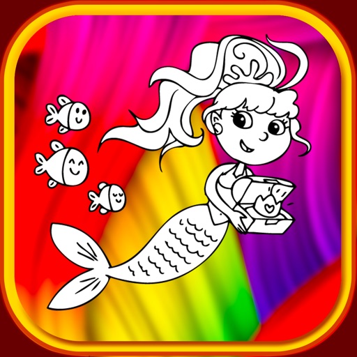 princess mermaid coloring book