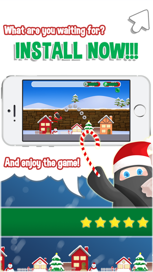 Racing Ninja Santa Claus - Fun Christmas Jumping Adventure G(圖5)-速報App