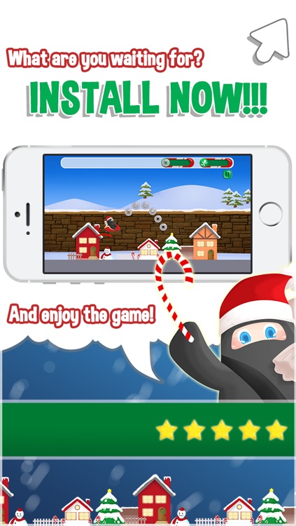 Racing Ninja Santa Claus - Fun Christmas Jumping Adventure Game For Kids And Girls FREE screenshot-4