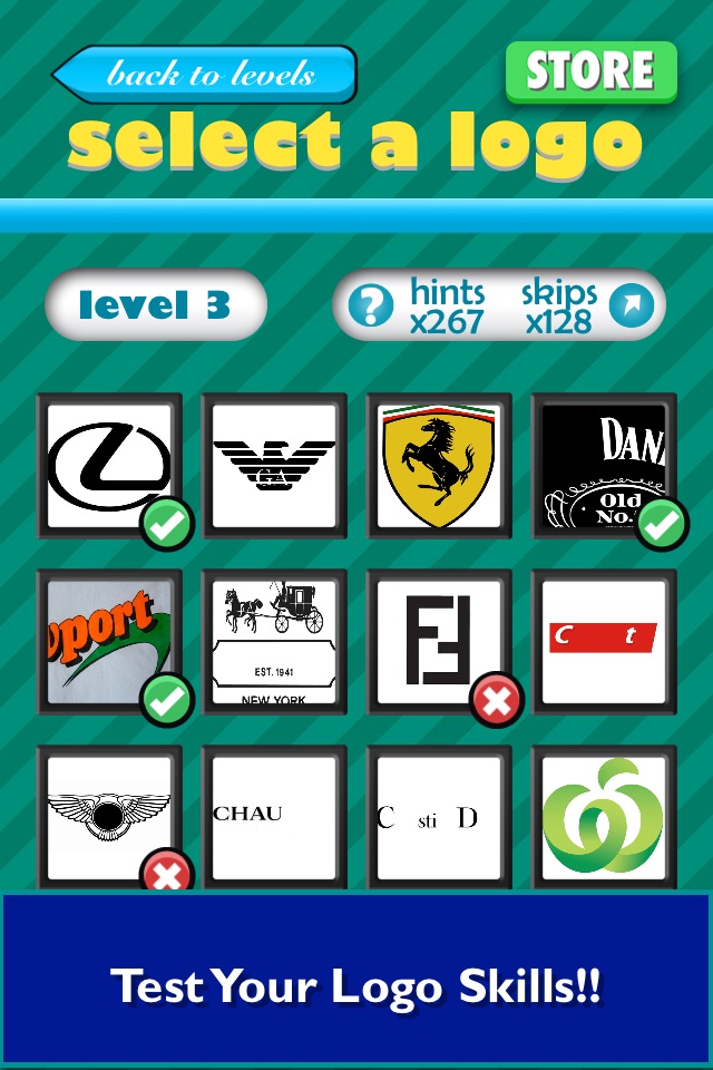 cheats, tricks, answers and Information for games: logo quiz level 3 answers