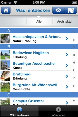 bilden und forschen wädenswil screenshot 2