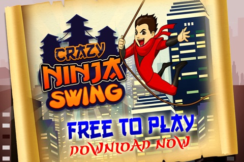 Crazy Downtown Ninja Swing Lite screenshot 2