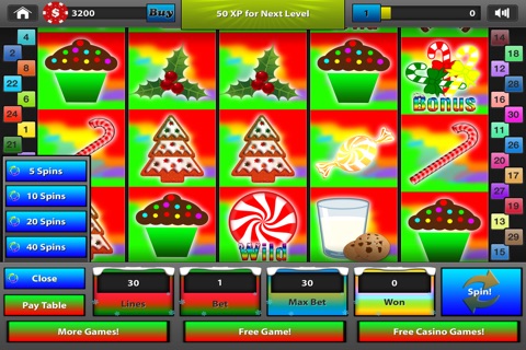 Miss Santa Mega Casino Lucky Christmas Slots - Free screenshot 2