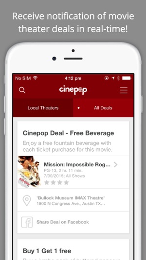 Cinepop - Showtimes, Deals, and Discounts for Movies at Thea(圖3)-速報App