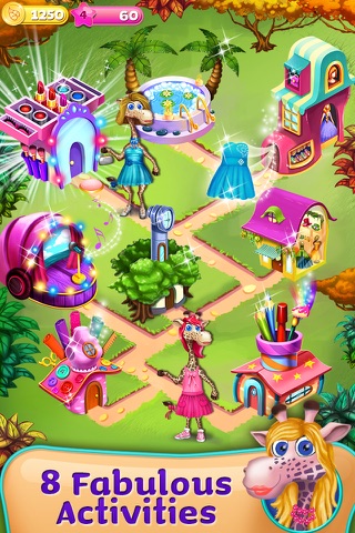 Giraffe Care - Rainbow Resort : Spa, Makeover, Dress Up, Designer & More screenshot 2