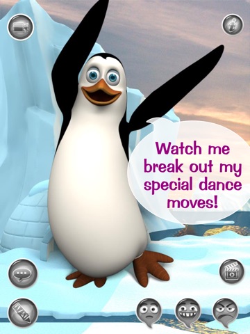 Hi, Talky Pat! HD FREE - The Talking Penguin: Text, Talk And Play With A Funny Animal Friend screenshot 2