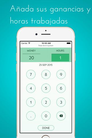 Calculate My Tips - Track your hourly rate and  salary, income and wages screenshot 3