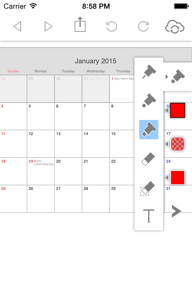 PolyCalendar 2016 - Schedule and Handwriting - screenshot 4