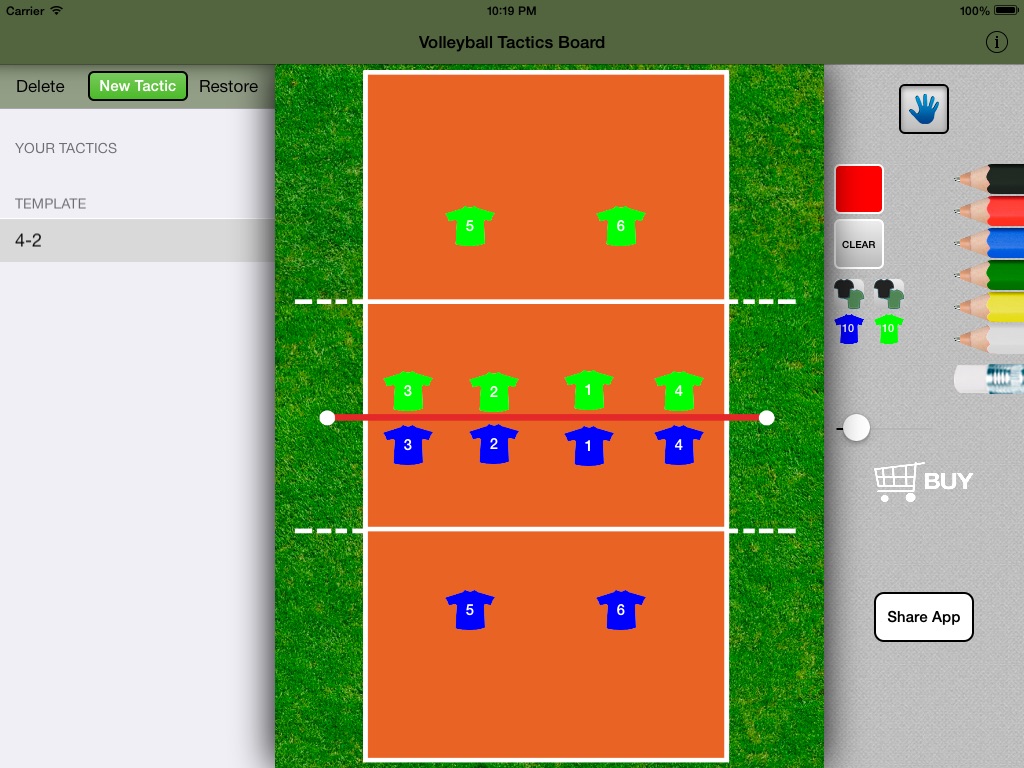 Volleyball Tactics Board screenshot 2