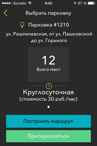 Городские парковки screenshot 2