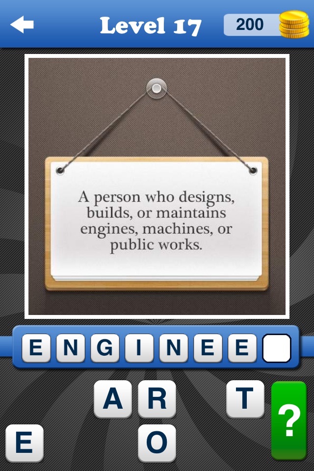 What's the Job? Free Addictive Fun Industry Work Word Trivia Puzzle Quiz Game! screenshot 4