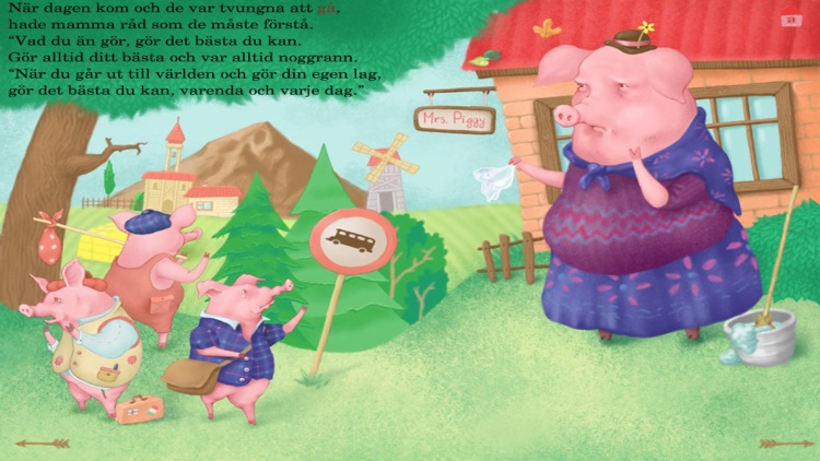 Tre Små Grisar - En interaktiv barnbok