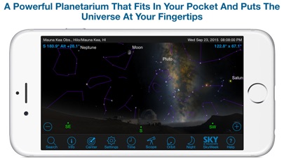 SkySafari 4 Pro: Professional Telescope Astronomy!  Explore Sun, Moon, Mars, Stars, Planets, and Satellites!  Go where NASA space missions have not!のおすすめ画像1