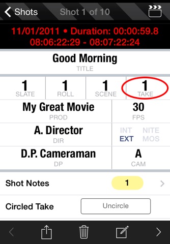 MovieSlate® 7 (Clapperboard & Shot Log) screenshot 4