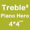Piano Hero Treble 4X4 - Sliding Number Blocks And  Playing With Piano Sound