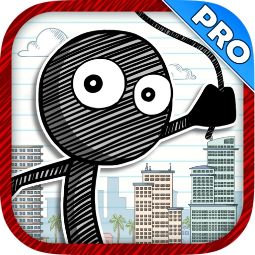 Rope And Swing Parkour Stick-man - Super Fun Run And Jump Kid Game PRO Icon