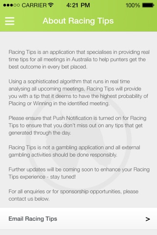 Racing Tips screenshot 3