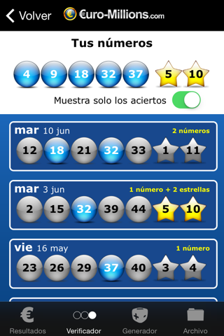 Resultados de EuroMillones screenshot 4