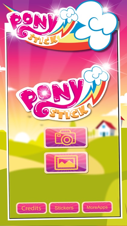 Manga & Anime Sticker Camera Pony "Photo Booth Dress Up in Style For Rainbow"