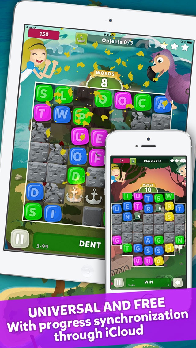 Wuzzle: Words with color match game to play with letters in a new original way incuding awsome wordsearch, anagrams and good educational board mini games to learn spelling and vocabulary. Free! hack tool