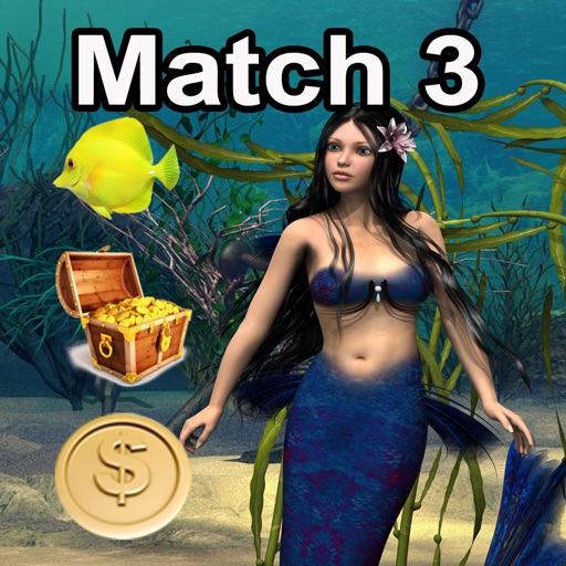 Mermaid Princess Fantasy Match - match three items to crush the levels