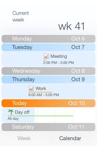 Week calendar, simple and elegant emoji calendar screenshot 4