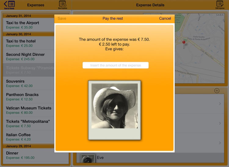 Share Travel Expense HD screenshot-3