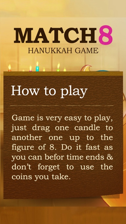 Match 8 Hanukkah Game