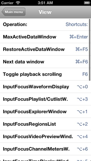 Shortcuts for Sony Sound Forge Pro(圖4)-速報App