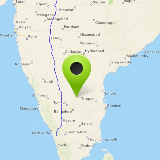 MapsIndia Find distance icon