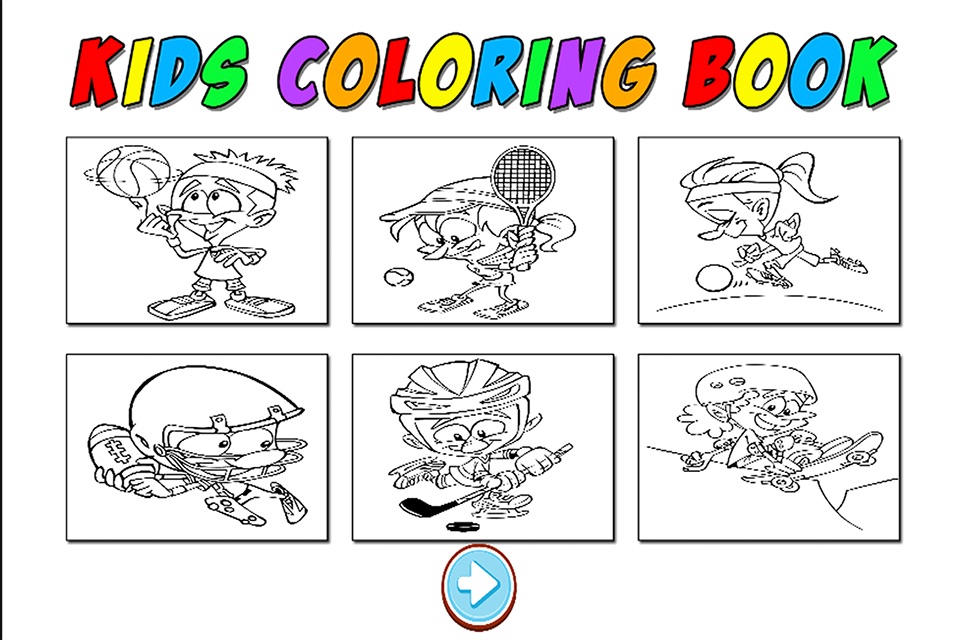 Play Sports Kids Coloring Books for Preschool and First Grade screenshot 2