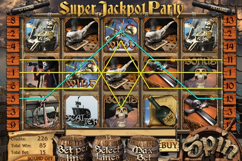 Super Jackpot Party - Spin To Win A Skeleton Premium screenshot 3