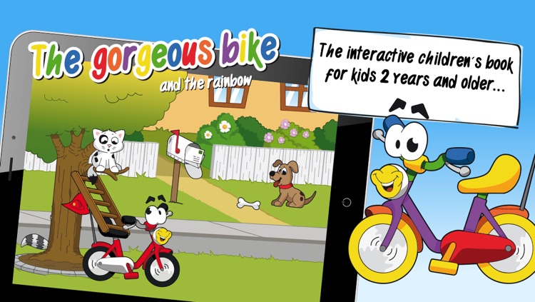 The gorgeous bike - interactive storybook for kids about professions, colors and friendship screenshot-0