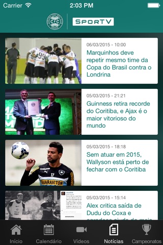 Coritiba Oficial screenshot 4