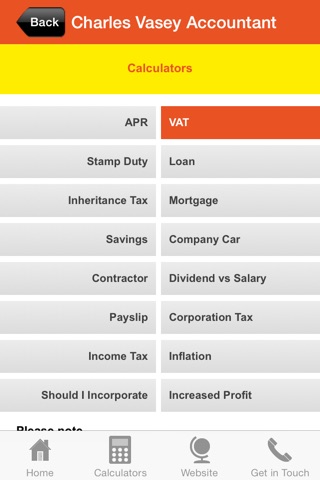 Charles Vasey Accountant screenshot 2