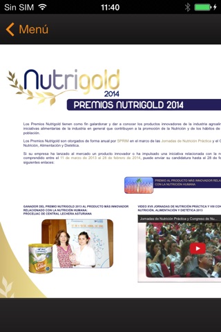 Congreso Nutrición 2014 screenshot 2