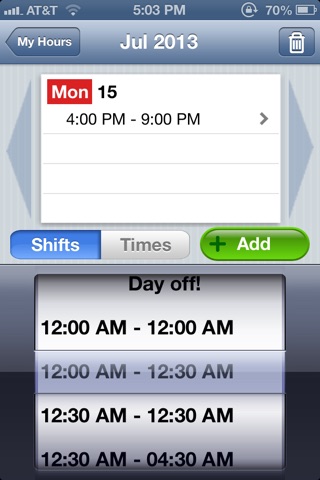My Hours screenshot 3