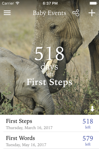 Baby Events - Count the days to your pregnancy's milestones screenshot 2