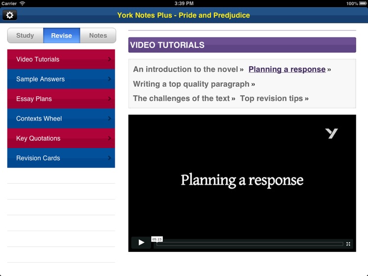 Pride and Prejudice York Notes GCSE for iPad