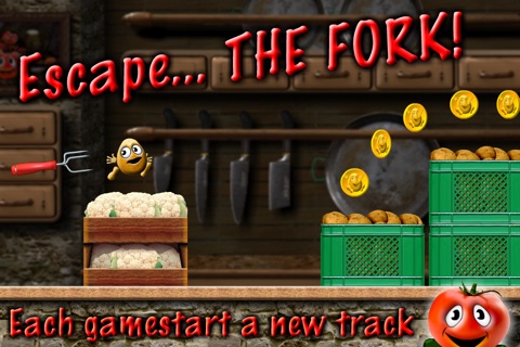 Potato Escape Gold - One Touch Runner screenshot 3