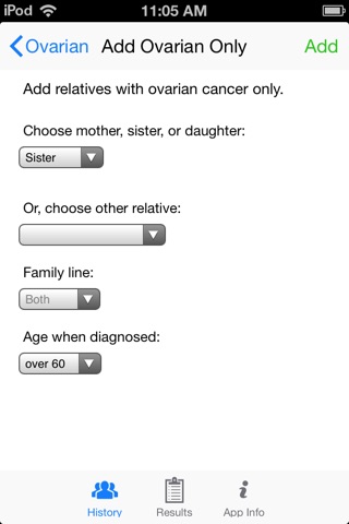 BRCA Risk Tool screenshot 3