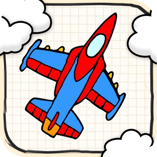 Doodle Plane War-The Best cartoon airplane dogfight shooting fun for you icon