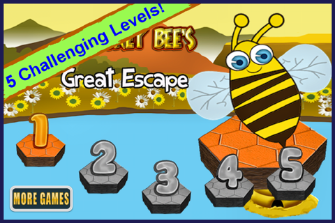 Honey Bees Great Escape - Best Super Fun Free Puzzle Game screenshot 2
