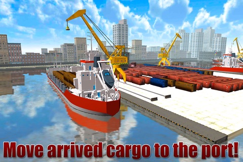 Cargo Ship Crane Simulator 3D screenshot 2