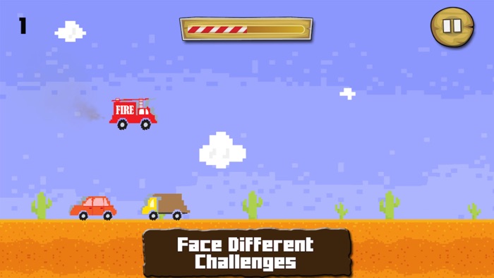 跳跃扣杀消防车行驶的赛车模拟游戏